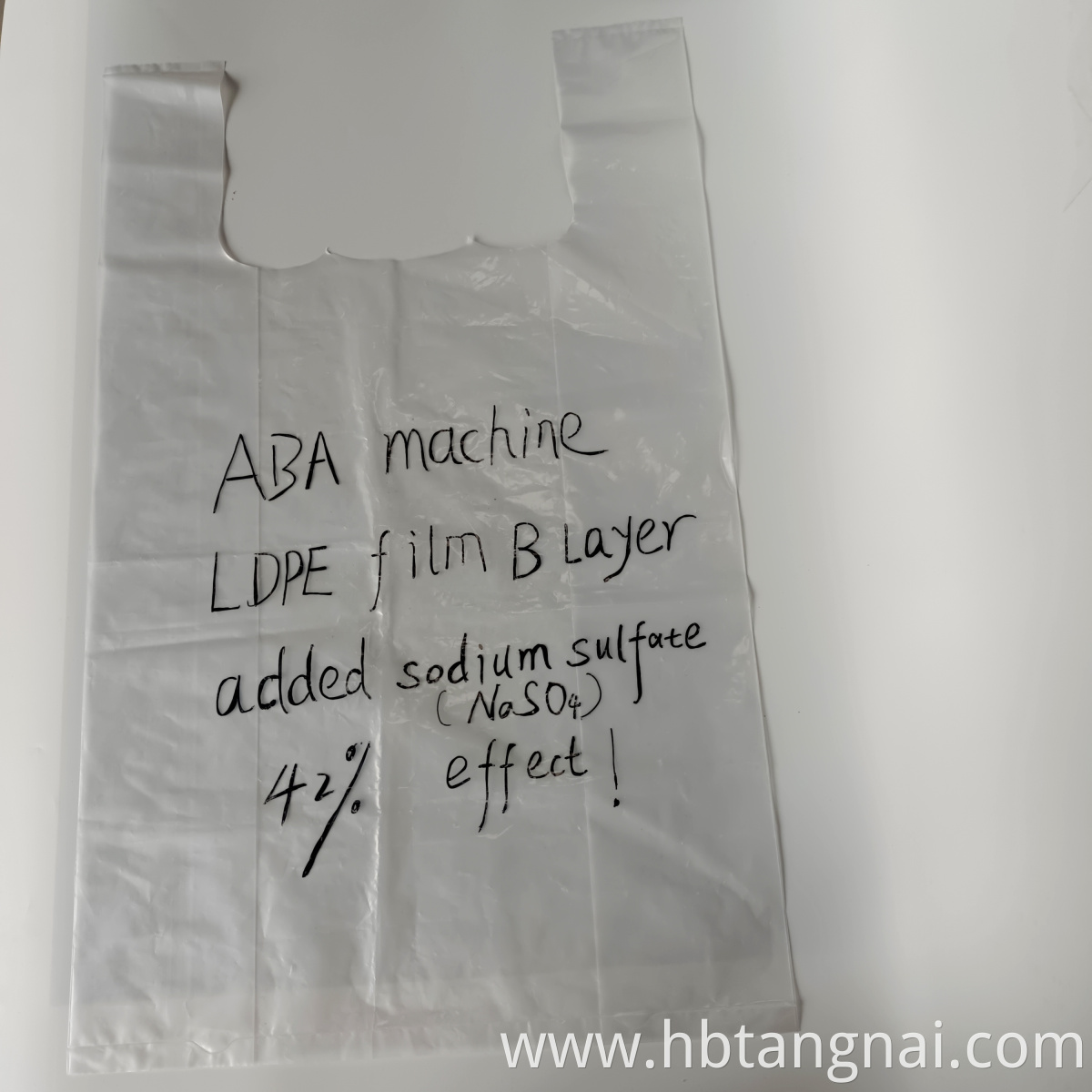 filler in transparent bags